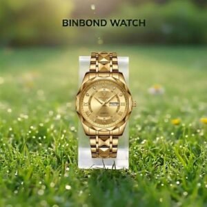BINBOND Golden watch for man